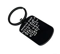 CW Training Coin for Morse Code Practice - Metal Telegraph Tool for Amateur Radio Operators - Compact Keychain Device for Continuous Wave Skill Development(double-square black)