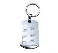 CW Training Coin for Morse Code Practice - Metal Telegraph Tool for Amateur Radio Operators - Compact Keychain Device for Continuous Wave Skill Development(single-square silver)