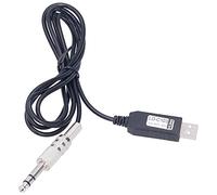 CW Type Radio Cable USB Programming Cable for Ham Radio, N1MM Logger32 Code Transmission Equipment, 1.5m Data Synchronisation Cable with ABS Injection - Moulded Plug