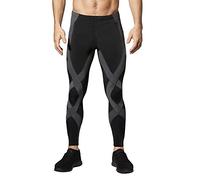 CW-X Men’s Endurance Generator Joint and Muscle Support Compression Tight, Large, Black/Dark Grey