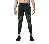 CW-X Men's Endurance Generator Joint and Muscle Support Compression Tight Pants, Black/Lime, X-Large
