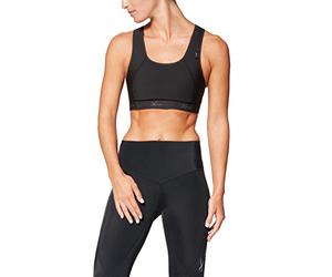 CW-X Women's Xtra Support Impact Sports Bra, Minimizes Bounce for Running and High Intensity Interval Training, Black, 38B/C