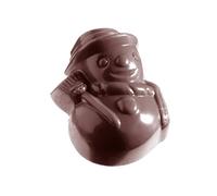 CW1333 Chocolate World Professional Polycarbonate Snowman Snowman Christmas Mould - Designer Belgium Chocolatier