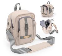 Cwatcun Camera Bag，SLR DSLR Canvas Sling Bag Small Compact Camera Shoulder Bag Crossbody Camera Case photography Purse for Canon Nikon Sony Fuji Mirrorless Cameras, White