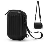 Cwatcun Camera Carrying Case for Digital Camera, Small Camera Pouch for AbergBest 2.7" LCD Kodak Pixpro/Canon PowerShot ELPH 180/190 / DSCW830 Travel Cameras, Waterproof Shockproof Case (BLABK)