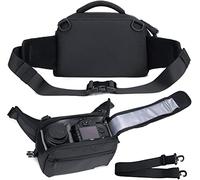 Cwatcun Waist Camera Bag Fanny Pack Bag, Water Resistant DSLR Camera Bag | Shockwaveproof, Easy To Clean, Anti-Theft Design, Compatible with Nikon Canon DSLR Mirrorless Eos r50 Camera, Y46, Black