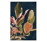 CWBLYZ 1 Pictures Set Blue Abstract Floral Plant Print Poster and Printable Botanical Leaves Neutral Canvas Painting Wall Art for Kitchen Room Room Decoration-60 * 80cm/24x31inch (Unframed)