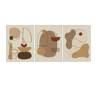 CWBLYZ Wall Art,Abstract Art Color Block Canvas Prints Painting Modern Simple Wall Poster Geometric Patterns Living Room Kitchen Office Home Decor-40 * 60cm-3PCS (No Frame)