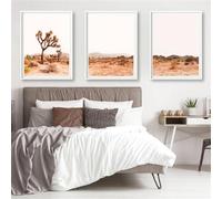 CWBLYZ Wall prints,Desert Scenery Abstract Wall Art Prints Joshua Tree Picture Canvas Painting Desert Tropical Print Modern Home Office Wall Art Decor-40 * 60cm-3PCS (No Frame)