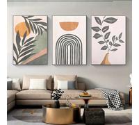 CWBLYZ Wall prints,Simple Leaf Lines Original Nordic Modern Canvas Poster Living Room Bedroom Office Wall Home Decoration Four Seasons Hanging Painting-40 * 60cm-3PCS (No Frame)