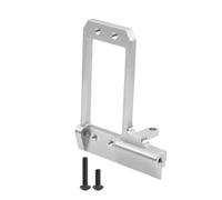 CWBSEB 1/10 RC Aluminum BTA Servo Mount Replacement Fits F10 Portal Axle | Behind Axle Steering Bracket Recessed Servo Relocation Plate DIY 4 Link Conversion Kit(Silver)