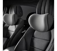 CWCHUHAI Car Headrest Pillow for BYD Dolphin Surf, 2 Pcs Car Neck Pillow for Driving Seat with Adjustable Strap, for Neck Pain Relief and Cervical Support