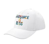 CWCMZDH Baseball Cap Sun Hat Ignorance is Bliss Baseball Cap Luxury Hat Luxury Cap Luxury Man Hat Caps Male Women