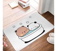 CWCMZDH Bear and Panda Bubu Dudu Bath Anti-slip Doormat Floor Mat Cushion Carpet Rug for Kitchen Entrance Home Balcony Footpad Mats
