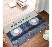 CWCMZDH Best of Heavy Metal Music Songs Style Cassette Old School Anti-slip Doormat Floor Mat Entrance Home Bedroom Footpad Mats