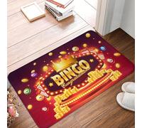 CWCMZDH Bingo Game Play Lover Doormat Anti-Slip Entrance Bath Kitchen Door Floor Mat Bedroom Balcony Carpet Rug