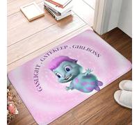 CWCMZDH Cartoon Bibble Beliefs Doormat Anti-Slip Entrance Bathroom Kitchen Floor Door Mat Gaslight Gatekeep Girlboss Toilet