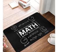 CWCMZDH Math Where Answers Raise More Questions Non-slip Doormat Floor Mat Carpet Rug for Kitchen Entrance Home Balcony Footpad Mats