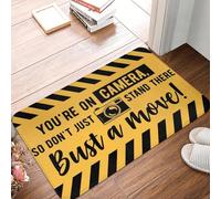 CWCMZDH You Are On Camera So Do Not Just Stand There Door Floor Kitchen Bath Mat Anti-Slip Outdoor Doormat Garage Entrance Carpet Rug