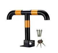 CWCQGH 15.74" Height Foldable Safety Steel Bollard Post, T-Shaped Parking Barrier, Enhance Driveway Security with Bollard Post