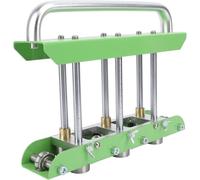 CWCQGH 3 Station Roller Bender, Sheet Metal Bender, V Shaped Roller Design, Sheet Metal Rolling Machine, Bending Tool, for Garage Roof Rain Guards