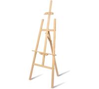 CWCQGH Adjustable A-Frame Wooden Art Easel Portable Folding Drawing Board Holder for Painting Sketching & Display - Lightweight 150cm Presentation Easel for Artists (D 150CM)