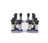 CWCQGH Adjustable Washing Machine Base Upgraded Washing Machine Stand Universal Fridge Base Stand Retactable Furniture Base Bracket Adjustable 47.5-63cm Stand Heavy Machines Stand 4/