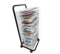 CWCQGH Art Drying Rack - Mobile Paint Drying Rack, Mobile Drying Rack With Wire Shelves For Works Of Art, Mobile Classrooms, Art Studio, Educational Product Drying Rack, Drying Easel, B,35,layer (25)