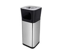 CWCQGH Ashtray Large Trash Bin Standing Ashtray Bin Stainless Steel Vertical Ashtray 15l,20l,25l,30l Garbage Bin Soot Column Easy to Clean (A 25L)