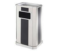CWCQGH Ashtray Stainless Steel Ashtray Floor Standing Trash can with Ashtray Bucket Waste Bin for About 500-Butts Easy to Clean (B 65.5X26X31CM)