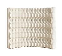 CWCQGH Freestanding Paper Room Dividers, Folding Store Privacy Screen Wall, Deformable Panel Partition for Office Hotel Interior Decorative,White-39.3-78.7in