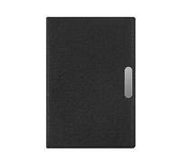 CWCQGH Lined Journal Notepad Hardcover College Ruled Notebook Business Leather Notebook for School Office Travel Diary (Black A5)