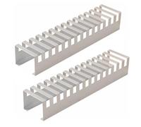 CWCQGH Multi-Layer Floor & Tile Sample Holder, Commercial Display Stand for Quartz Stone and Building Materials, 14 Card Slots Desktop Organizer,White-A