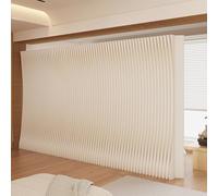 CWCQGH Portable Folding Room Divider, Retractable Paper Partition for Space Separation, Freestanding Floor to Ceiling Screen for Home Office and Event Spaces,450x43x200