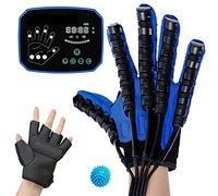 CWCQGH Rehabilitation Robot Gloves Stroke Hemiplegia Rehabilitation Training Equipment Finger Straightening Brace Guard Protector for Long-Term Relief,Right Hand-XL code
