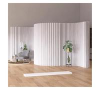 CWCQGH Room Dividers Modern Folding Privacy Screen Partition Indoor Room Divider, Paper Panel Screens For Home/hotel/offices Space Separation, Flexible Portable Wall Partitions,White-500x200cm