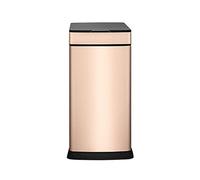 CWCQGH Smart Sensor Trash Can 8L, Stainless Steel Narrow Design for Kitchen & Bathroom, Ideal for Small Spaces, Waste Bin for Office & Study, Sl unctional (Gold Taille unique)