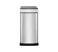 CWCQGH Smart Sensor Trash Can 8L, Stainless Steel Narrow Design for Kitchen & Bathroom, Ideal for Small Spaces, Waste Bin for Office & Study, Sl unctional (Silver Taille unique)