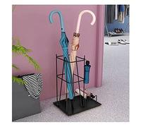 CWCQGH Umbrella Stands Nordic Creative Metal Umbrella Stand Wrought Iron Umbrella Storage Rack Home Hotel Decor Umbrellas Keeping Holder Porch (Noir 33 * 25 * 44cm)