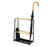 CWCQGH Umbrella Stands Umbrella Stands Metal 2-Tiers Umbrella Bucket Umbrella Holder Umbrella Storage for Indoor hallway Entryway Hotel Porch