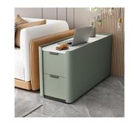 CWCQGH Versatile Floor Sofa Sideboard Light Luxury Premium Sense Solid Wood Super Narrow Small Folder Side Cabinet Table (J)