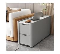 CWCQGH Versatile Floor Sofa Sideboard Light Luxury Premium Sense Solid Wood Super Narrow Small Folder Side Cabinet Table (D)