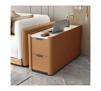 CWCQGH Versatile Floor Sofa Sideboard Light Luxury Premium Sense Solid Wood Super Narrow Small Folder Side Cabinet Table (F)