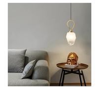 CWCQGH Wall Sconces, Solid Brass Copper Gold Black Flower Glass Bedside Modern Simple Designer Fancy Luxury Creative LED Wall Lamp,Gold-Pendant