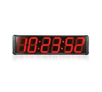 CWCQGH Workout Timer Wall Interval Clock, Large LED Digital Countdown Timer Big Stopwatch Timing Clock for Factory Market Meeting Countdown Timer Clocks Modern for Home Gym Fitness