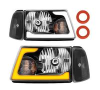 CWDQYNLG Car Headlamp Assembly Car He&adlights High Beam Turn Signal External Day Running Light For Ra&nger 2001-2011
