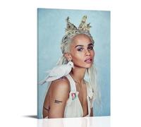 CWDRHD Zoë Kravitz Modern Ultra Clear Wall Decor Prints Decorative Posters Exquisite Art Decoration Suitable for Office Living Room And RoomFrame-style20x30inch(50x75cm)
