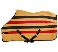 Cwell Equine FLEECE HORSE RUG cooler stable travel show NEWMARKET STRIPE (6'9")