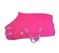Cwell Equine New Horse Cob Pony Dark Pink Fleece rugs Surcingles (5'6")