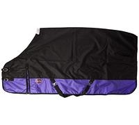 CWELL Equine New LightWeight Black/Purple turnout rug/rain sheet no fill (5'9)…